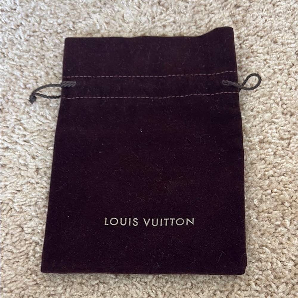Louis Vuitton Dark Brown Velvet Pouch - Picture 2 of 2